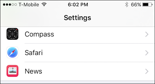 Apple Safari on iOS